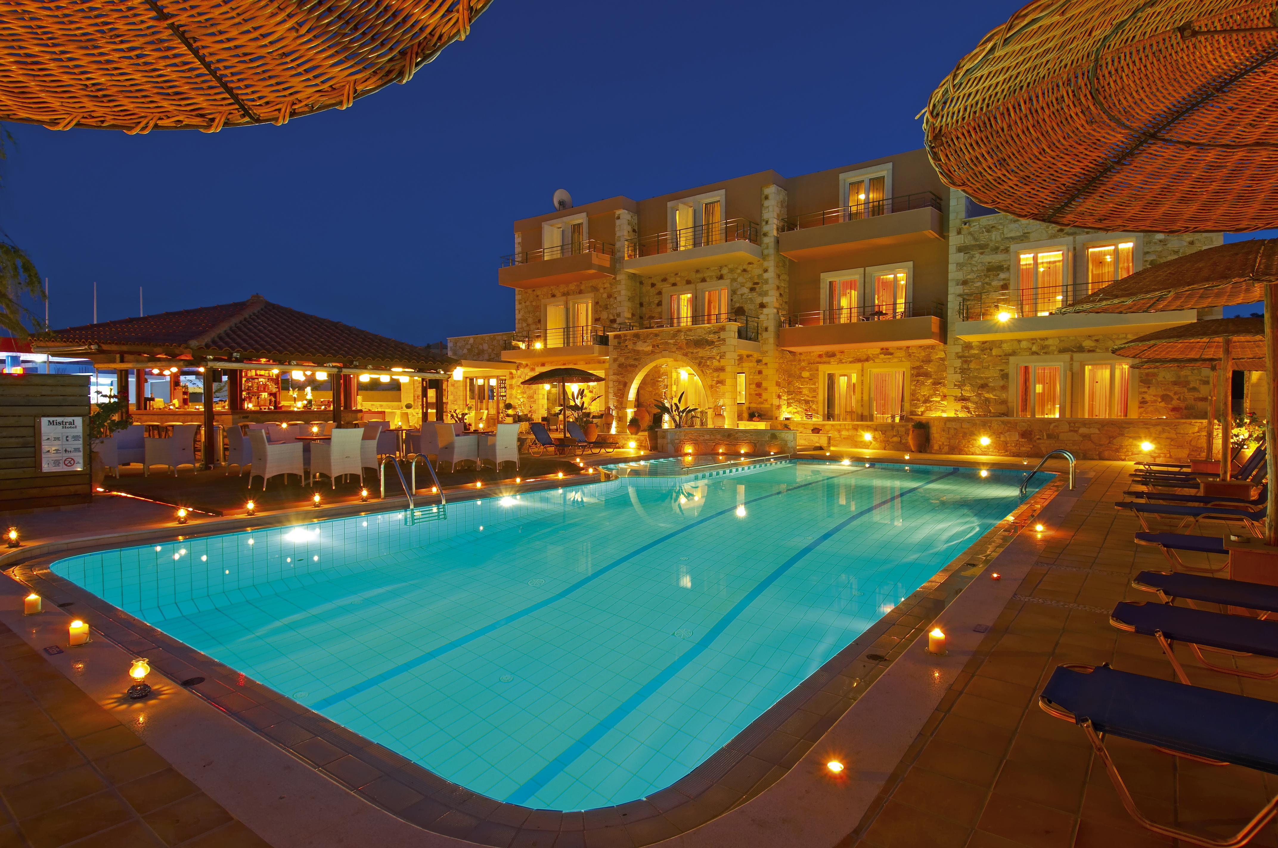 Mistral Hotel - Singles Only Maleme  Exterior photo